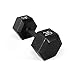 CAP Barbell Cast Iron Hex Dumbbell, Black, Single, 45 lb