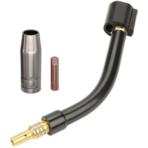 EasyByMall MIG - Kit de soplete de cuello de cisne para Vulcan OmniPro 220, 15AK compatible con boquillas con difusor y llave, MB14/15/150