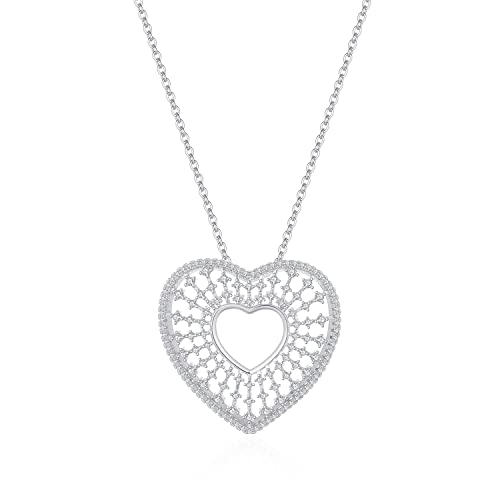 Collier love heart fini les bijoux ternes au banquet chic