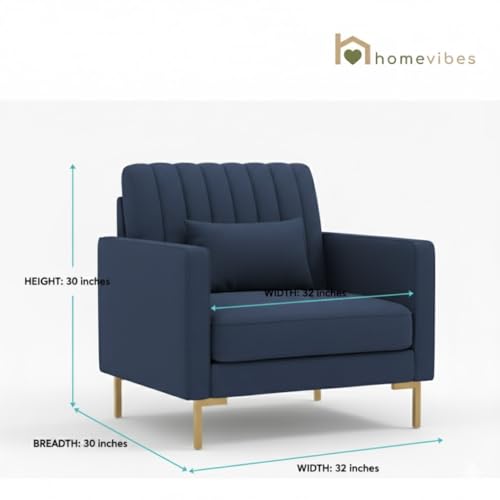 Image of 3+1+1 Seater Velum Fabric Sofa Set for Living Room, Modern Design with High Density Foam, Solid Wood Frame, Ergonomic Comfortable Seating for Home & Office (Blue, 3+1+1) | Soft foam comfort, Strong wood frame