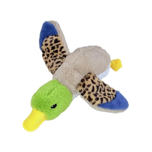 Generisch Juguete para perros - Pato de peluche con sonido para cachorros, para cachorros, pequeños, medianos y grandes, para casa, viajes, jardín y uso diario
