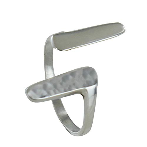 Bague Argent 925 Asymétrique taille 50 pour sublimer vos tenues du quotidien et de soirée