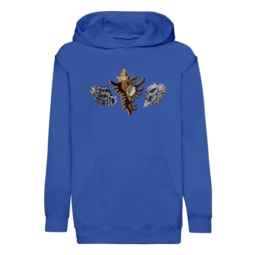Hoodie enfant 3 coquillages antiques pour les sorties à la mer