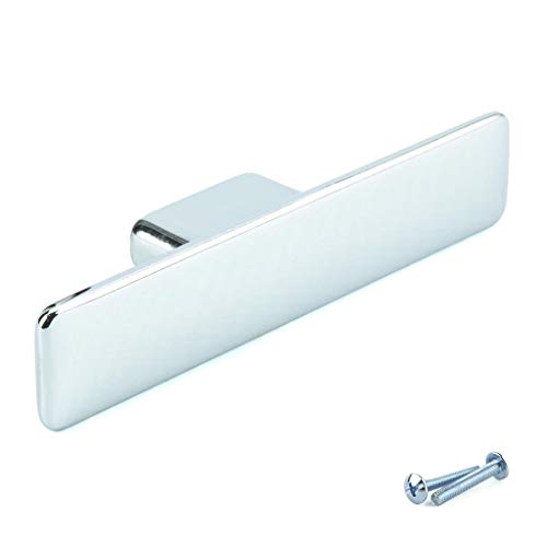 Preisvergleich Produktbild M4TEC Möbelknopf Möbelgriff Schubladengriff Knopfgriff Schlafzimmer Küchenschrank Chrom Poliert. Q9 Serie: 20 x 93 mm
