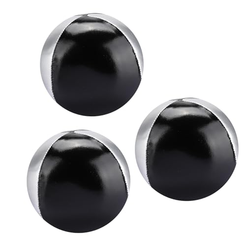 Tomedny 3 Pelotas de malabarismo, Pelota para lanzar a Mano, Juego de malabarismo de Cuero PU, Accesorios de Rendimiento, Acrobacias de Payaso para Entretenimiento Familiar