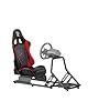 Ranqer Siège De Simulation Racing Ajustable en Simili-Cuir – Cockpit Compatible PC/PlayStation/Xbox, Volants Fanatec/Logitech/MOZA/Simagic/Thrustmaster, Structure Stable À Revêtement Anti-Rayures