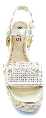 KEYS ART.K-4862 COL.ORO SANDALO ZEPPA DONNA