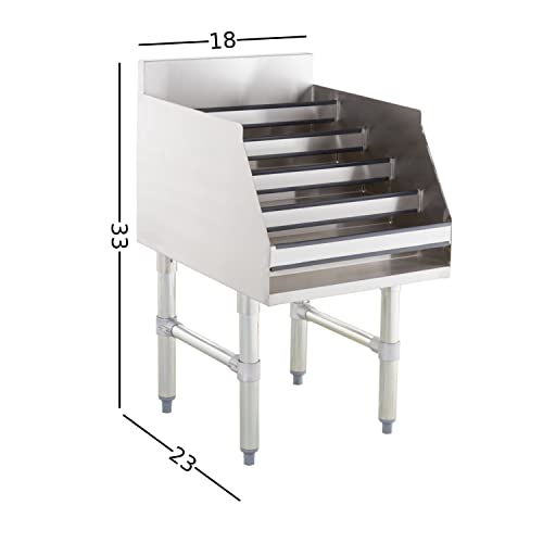 Soporte para botellas de licor de acero inoxidable 5 niveles 18x23 pulg miniatura 4