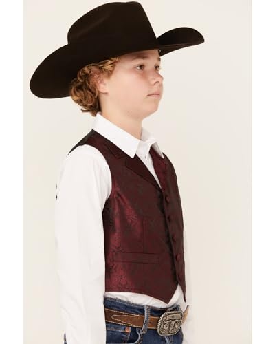 Scully Boys' Paisley Vest - Rw093k Bur2