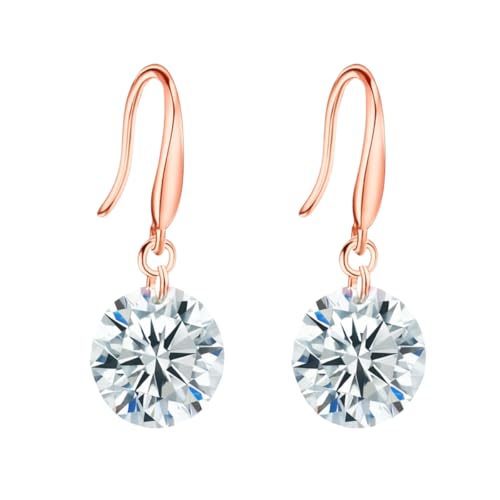 Image of Nilu's Collection Enchanting Light Weight Cubic Zircon Crystal Drop Earrings for Women and Girls, for Daily Use, Office Use