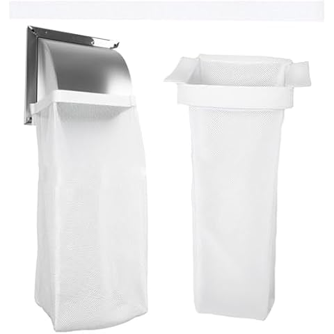 VSHZXFH 3 Pack Dryer Vent Lint Bags Lint Traps Lint Dust Bag for Outdoor Indoor Dryer Vents Capturing Lint and Dust White Vent Lint Bag Vent Lint Trap Indoor for 4" Vent Cover