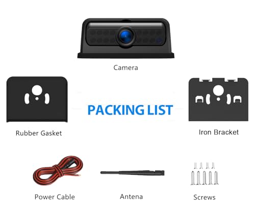 Image of ZEROXCLUB Single Wireless Side Camera sutable for ZEROXCLUB BW7 Wireless Backup Camera System, IR Night Vision, IP69k Waterproof - BW7S