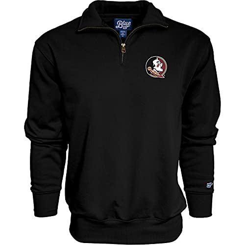 Blue 84 Men's Florida State Seminoles Quarter Zip Sweatshirt Icon Secondary, Alternate Color, XX-Large