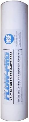 IPW Industries | Single Flow-Pro Melt Blown Sediment Filter (FPMB20-978) from FPMB Series, Polypropylene Sediment Water Filter Replacement, 20 Micron Whole House Water Filter for Optimal Filtration