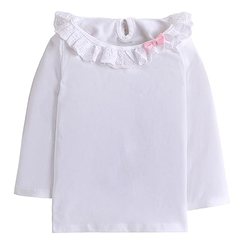Image of Hopscotch Baby Girls Cotton Cartoon Face Print Dungaree and Top Set in Blue Color