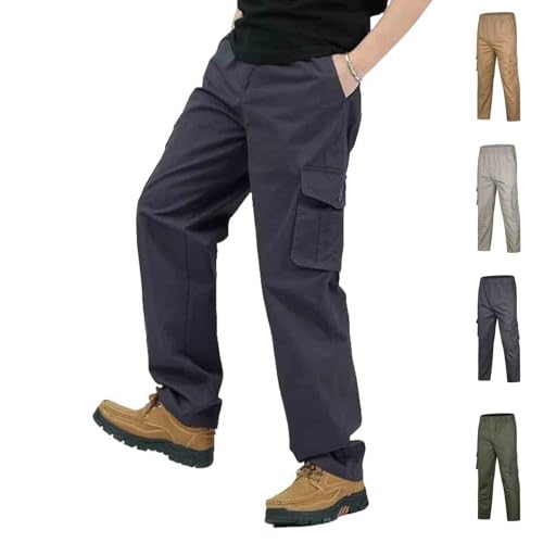 Adorlina Flex Cargo Pants for Men, FlexRover - Ultra Comfort Flex Fit Multi-Pocket Durable