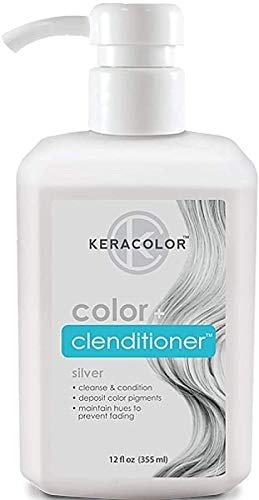 Keracolor Clenditioner Color Depositing Conditioner Colorwash, Silver, 12 fl oz