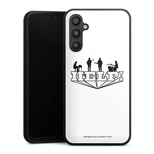 DeinDesign Coque en Silicone Premium Compatible avec Samsung Galaxy A34 5G Etui Silicone Coque Souple The Beatles Help! Rock ‘n’ Roll - Les Beatles, Paul McCartney, John Lennon, RIngo Starr, George Harrison DeinDesign Coque en Silicone Premium Compatible avec Samsung Galaxy A34 5G Etui Silicone Coque Souple The Beatles Help! Rock 'n' Roll