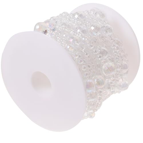 El Mejor Listado de Rollos de hebras los 10 mejores. 43 SUPVOX Guirnalda de Cuentas Ab de Acrílico 10 Metros, Rollo de Hebras para Manualidades Diy, Decoración Festiva para Bodas y Fiestas, Cadena de Cuentas de Hilo Multicolor...