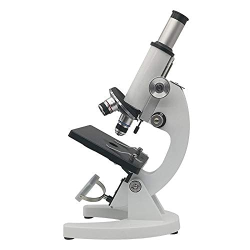 Microscope Monocular Biological Microscope 1600X HD Microscope with Bottom Lamp Laboratory Microscope for Primary and Middle School Student (Color : 1600X)