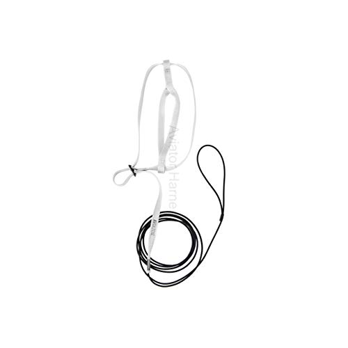 Image of The AVIATOR Pet Bird Harness and Leash: Medium Silver