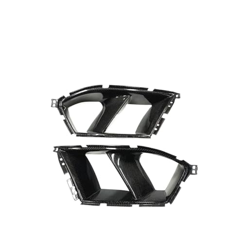 �ԗp�t�����g�o���p�[�T�C�h�G�A�x���g�J�o�[ �ƌ݊��������� BMW G80 M3 G82 G83 M4 2021-2024 �t�H�O�����v �J�[�{���t�@�C�o�[�� ����u���b�N �y�A(Carbon Fiber Look)