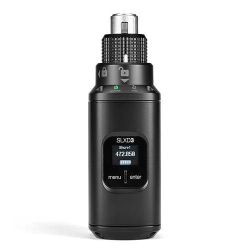 Image of Shure SLXD35 Portable Digital Wireless Plug-On System with SLXD3 Plug-On Transmitter and SLXD5 Single-Channel Portable Receiver | J52 Band (SLXD35-J52)