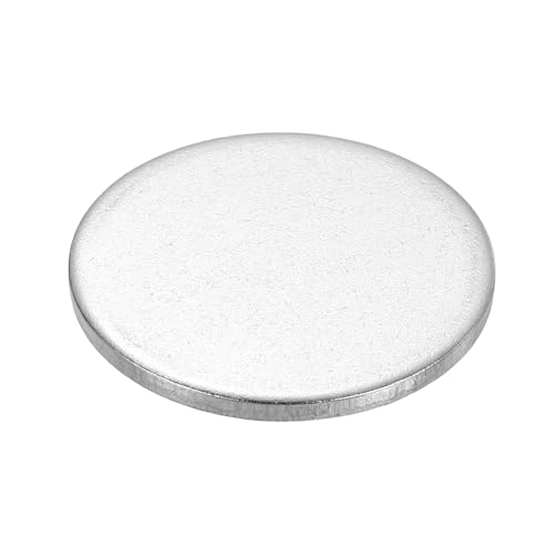 Disco de acero inoxidable de 1-3/32 pulg para grabado y etiquetas redondas en blanco
