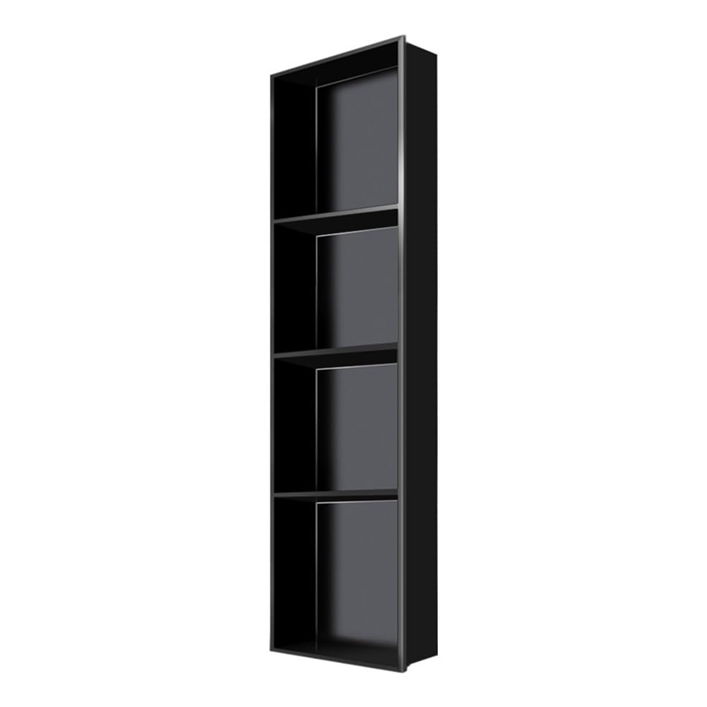 QUSYZD Stainless Steel Shower Niche Shelf for Bathroom Storage Waterproof No Tile Needed 1/2/3/4 Tier Options Black 90x28x12.5cm,Grey-32x32x12.5cm,Black-120x28x12.5cm