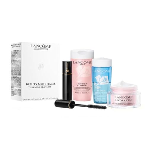 Lancome Set: Anti Stress Cream Spf15 15ml + Confort Tonique 50ml+ Bi-Facil Make-Up Remover 30ml + Mascara N01 Blk 2m