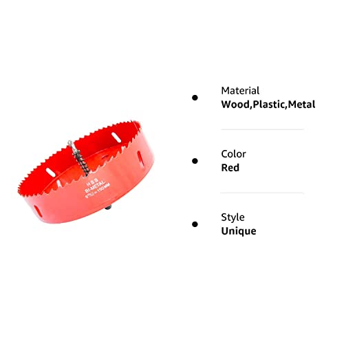 150Mm Hole Saw Hss Bi-Metal Hole Saw&Cutter For Wood Plastic Drywall & Metal Sheet 5-8/9’’(150Mm) Suitable For 6Inch #TOP7