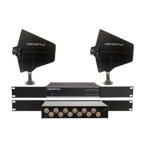 Sistema Profesional de Distribución de Antenas VocoPro BENCHMARK-AD-PAC con Paquete de Dos Antenas Direccional Activas miniatura 1