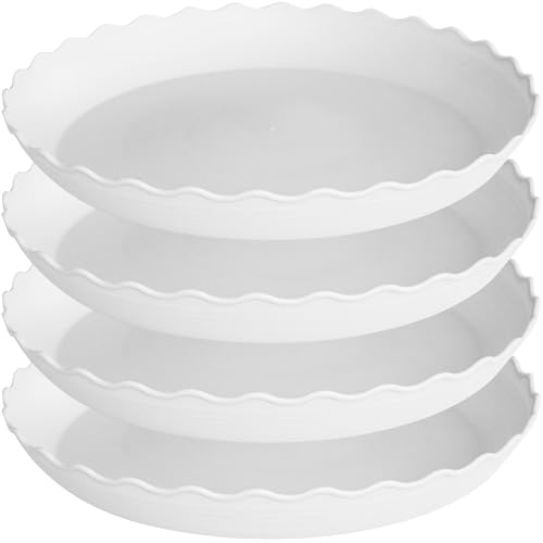 Grjoprt 4 Pack of 14 inch Plant Saucer, Plastic Plant