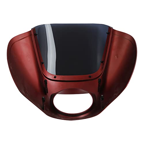 Image of Green-L Front Headlight Quarter Fairing Windshield Fit For Harley Softail Low Rider FXLR S FXLRS 2018-2025 Street Bob FXBB FXBBS 2018-2025 Softail Standard FXST 2020-2024 Wicked Red Denim