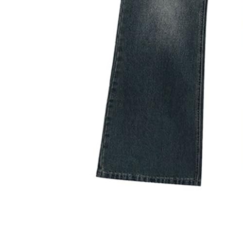 Jeans for Men Vintage Wash Straight Leg Jeans Distressed Denim Pants Casual Loose Fit Trendy Long Trousers4