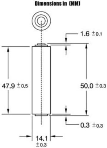 Miniatura 3 de Hillflower - Batería alcalina de alta calidad (8 unidades, AA LR6, LR06, AM-3, 0 % Hg, 1,5 V)