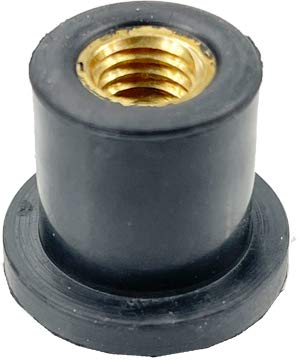 Swordfish 8200M - 10pcs Rubber Well Nuts Size M8 x 1.25 for AMC 8934201493 Radiator Bracket