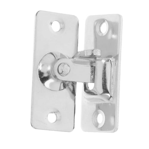 PRETYZOOM 2個 不??直角スライドドアロック 簡単取付ネジ付 耐食性バスルーム トイレ 寝室用補助鍵 省スペース設計 外開き引き戸防犯ロック