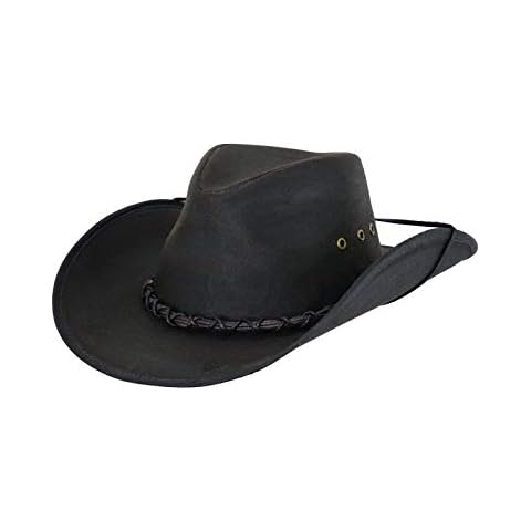 Outback Trading Company Men's 1484 Bootlegger UPF 50 Waterproof Breathable Western Cotton Oilskin Hat Cover
