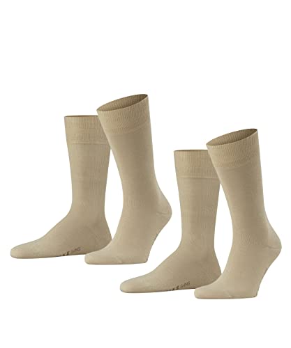 FALKE Herren Socken Swing Multipack M So Baumwolle einfarbig 2 Paar, Beige...