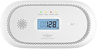 Spreadtron Carbon Monoxide Alarm Detector, LCD Digital Display CO Alarm Detector Conforms to EN 50291 Standard with Peak Value Memory