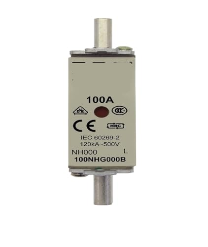Fusible 100NHG000B 125NHG00B 160NHG00B NH00 cartouche fusible couteau 100A 500V