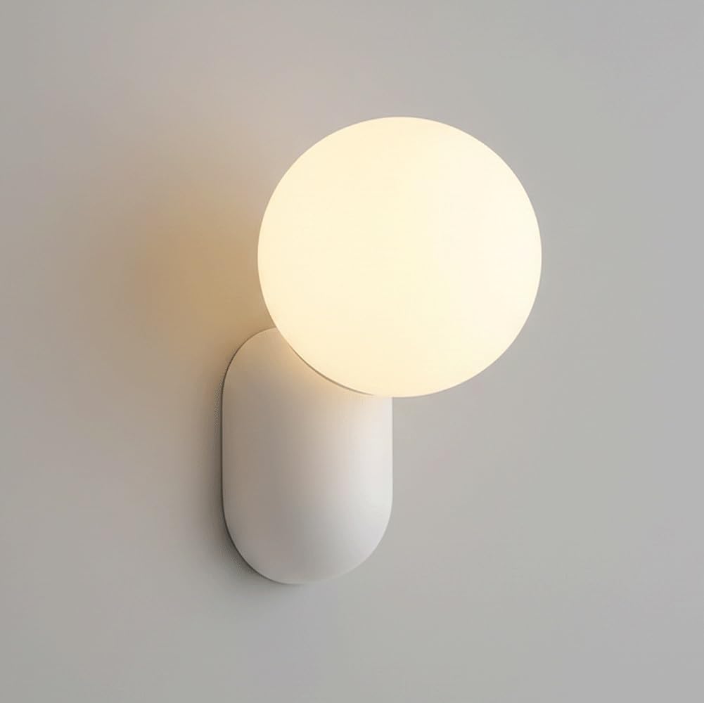 Aplique de pared moderno crema contra deslumbramientos para pasillo y cabecero G9 1
