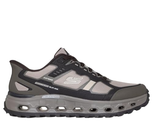 Image of Skechers Men Slip-ins: Glide-Step AT All-Terrain - Rock Fence Creek, Brown Taupe, Size 8.5