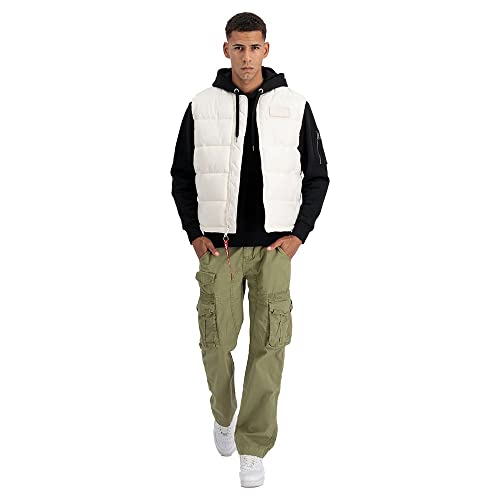 Alpha Industries Puffer Vest LW Weste für Herren Jet Stream White – Ansicht 5