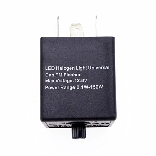 Relé intermitente LED de 3 pines y 12V universal regulable para intermitentes de moto 4