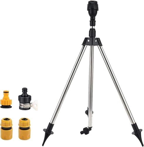 Rotating Tripod Sprinkler, Rotating Tripod Sprinkler 360 For Garden, 360 Degree Automatic Rotating Irrigation Stand, Tripod Sprinklers For Yard Large Area, Tripod Water Sprinkler For Lawn