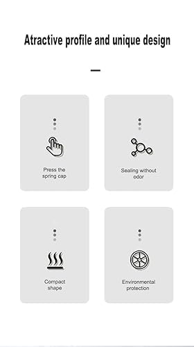 Image of Free-standing Garbage Can, Press Type Trash Can With Lid, Mini Trash Can, Office Small Waste Paper Bucket, Garbage Can, Dresser Countertop Rubbish Can (White)