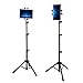 Produktbild Medla UNHO universal Tablet Halterung Stativ Stativständer 360 ° drehbar Tragbar Höhenverstellbar 57-137cm Teleskop-Halterung für iPad Handy und andere 4.7-12.9 Zoll Tablets mit Tragetasche