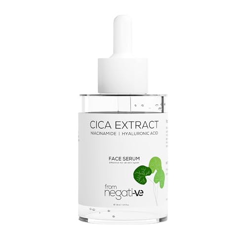Image of Cica + Niacinamide Face Serum for Acne Marks, Oily & Sensitive Skin | Calms Redness, Balances Oil & Supports Skin Barrier | With Hyaluronic Acid + Zinc PCA | Lightweight Non-Sticky Serum | 30ml